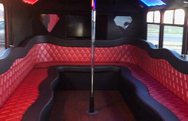 seating and dance pole